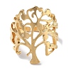 201 Stainless Steel Open Cuff Rings for Women RJEW-M020-08G-1-2