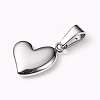 Tarnish Resistant 304 Stainless Steel Charms X-STAS-I127-068P-2