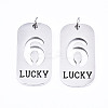 Non-Tarnish 201 Stainless Steel Pendants STAS-T044-220P-6-1