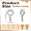 480Pcs 6 Colors Iron Screw Eye Pin Peg Bails IFIN-LP0001-46-2