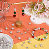 DIY Round Polymer Clay Rhinestone & Rhinestone Rondelle Spacer Beads Jewelry Making Findings Kits DIY-SC0027-50B-4