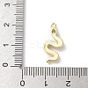 Brass Micro Pave Clear Cubic Zirconia Pendants KK-S505-01G-3