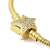 Rack Plating  Brass Micro Pave Cubic Zirconia Bracelets BJEW-P336-01G-2
