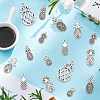 80Pcs 8 Styles Tibetan Style Alloy Charms TIBEP-SC0003-25-4