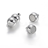 Tarnish Resistant 304 Stainless Steel Magnetic Clasps with Loops LS-STAS-E108-39P-1