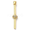 Brass with Cubic Zirconia Pendants KK-K341-31G-2