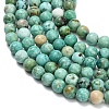 Natural Peruvian Turquoise(Jasper) Beads Strands G-L642-B08-6mm-4