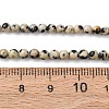 Natural Dalmatian Jasper Beads Strands G-Z116-A10-3mm-5