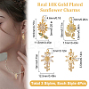12Pcs 3 Style Brass Micro Pave Cubic Zirconia Pendants KK-BBC0002-98-2