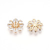 Brass Micro Pave Cubic Zirconia Pendants ZIRC-T016-20-2