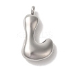 Non-Tarnish 304 Stainless Steel Pendants STAS-M017-08P-12-1