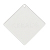 Transparent Acrylic Blank Pendants TACR-Z003-01B-1