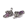 Natural Amethyst Pendants G-H281-06H-3
