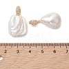 Natural Baroque Keshi Pearl Pendants PALLOY-JF05219-3