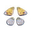 Transparent Epoxy Resin Butterfly Wing Pendants RESI-N045-06C-1