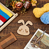 Wooden Rabbit Knitting Tools WOOD-WH0050-029-5