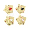 Alloy with Enamel Pendants FIND-G062-22G-1