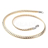 304 Stainless Steel Twist Chain Necklaces for Women NJEW-G140-08A-GP-1