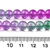 Baking Paint Transparent Glass Beads X-DGLA-M001-8mm-06-5