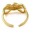 Bowknot Brass Micro Pave Clear Cubic Zirconia Open Cuff Rings for Women RJEW-Z070-06G-3