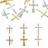 20Pcs 10 Styles Alloy Rhinestone Pendants FIND-TA0007-84-1