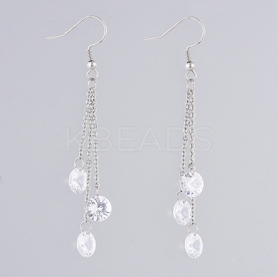 304 Stainless Steel Dangle Earrings EJEW-JE04003-03-1
