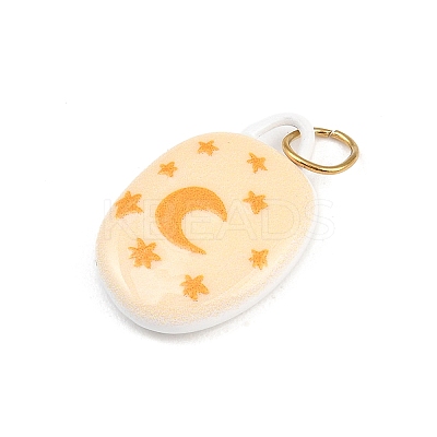 Printed 304 Stainless Steel Pendants STAS-B125-03D-G-1