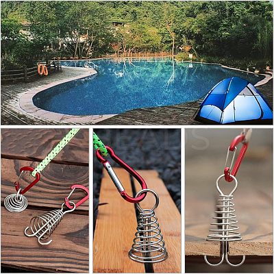 12Pcs 2 Colors Aluminium Alloy Tent Rope Tensioners FIND-FH0001-99-1