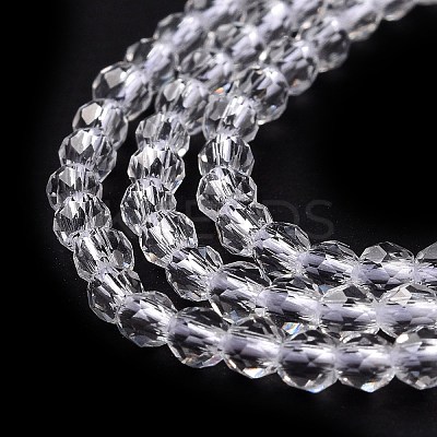 Transparent Glass Beads Strands GLAA-H021-04-29-1