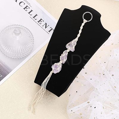 Natural Raw Amethyst Pendant Decoration HJEW-WH0043-18B-1