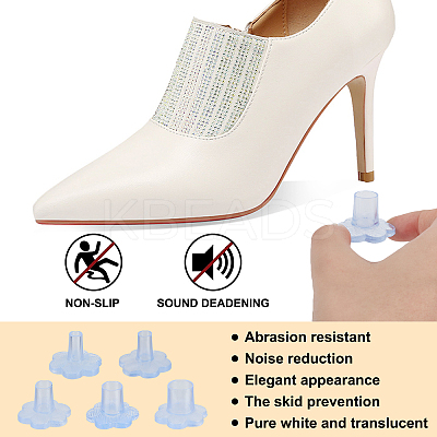10 Sets 5 Style TPU Plastic High Heel Stoppers Protector AJEW-GF0005-21A-1