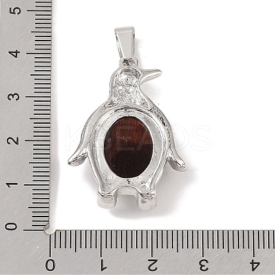 Dyed & Heated Natural Red Tiger Eye Pendants G-A224-02P-05-1