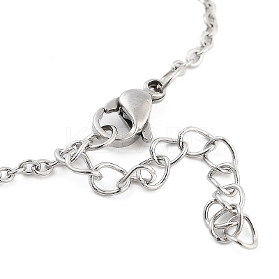 Non-Tarnish Stainless Steel Cable Chain Link Bracelets for Women Men STAS-Z061-01P-02-1