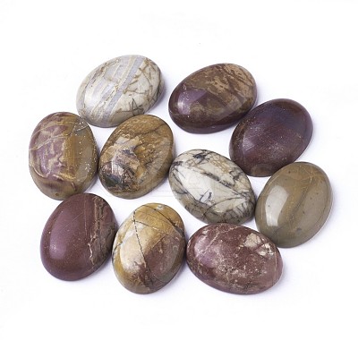 Natural Polychrome Jasper/Picasso Stone/Picasso Jasper Cabochons LS-X-G-D860-A16-1