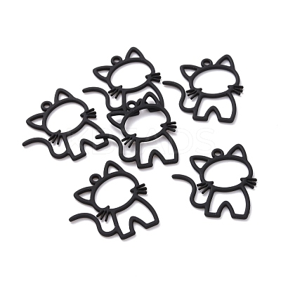 Spray Painted Alloy Pendants FIND-G030-13-1