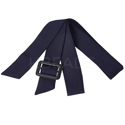 Tie a Knot Polyester Waist Belt with Plastic Buckle AJEW-WH20002-10E-1
