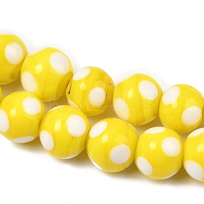 Handmade Lampwork Beads LAMP-D002-10mm-01-1