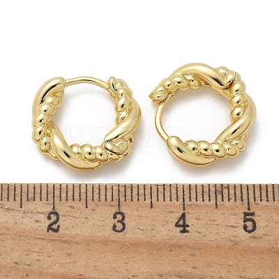 Brass Hoop Earrings EJEW-Q015-03G-02-1