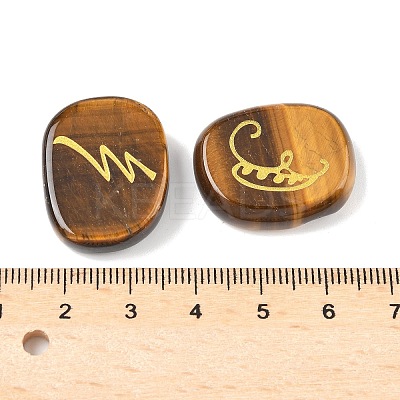 16Pcs 16 Styles Natural Tiger Eye Display Decorations G-F786-02A-06-1