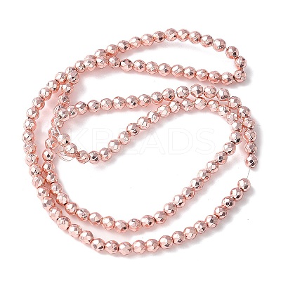 Baking Paint Synthetic Non-Magnetic Hematite Beads Strands G-H020-K01-12-1