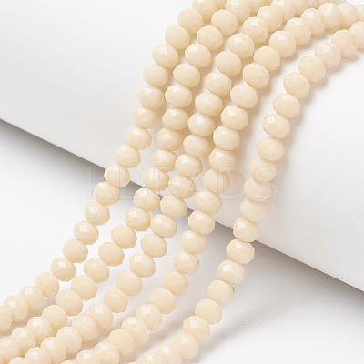 Opaque Solid Color Glass Beads Strands X-EGLA-A034-P10mm-D05-1