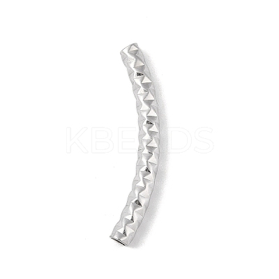 304 Stainless Steel Curved Tube Beads LS-STAS-M071-03I-P-1