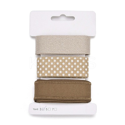 9 Yards 3 Styles Polyester Ribbon SRIB-A014-H04-1