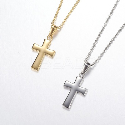 304 Stainless Steel Pendant Necklaces NJEW-P134-07-1