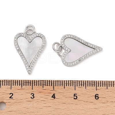 Brass Micro Pave Clear Cubic Zirconia Pendants KK-A207-03P-1