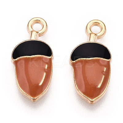 Autumn Theme Alloy Enamel Pendants ENAM-S121-084-1