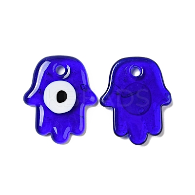 Handmade Lampwork Pendants LAMP-E027-01G-1