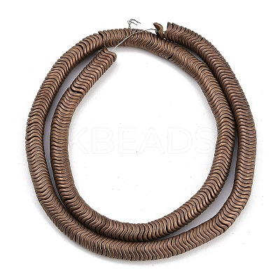 Electroplated Synthetic Non-magnetic Hematite Beads Strands G-H020-M01-22-1
