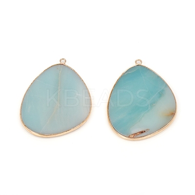 Natural Amazonite Pendants G-E526-02H-1