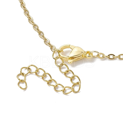 Crystal Stone Cage Pendant Necklaces NJEW-JN04759-03-1